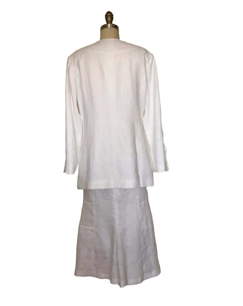 Classic Linen Jacket - Style #1901K (Coffee Bean)