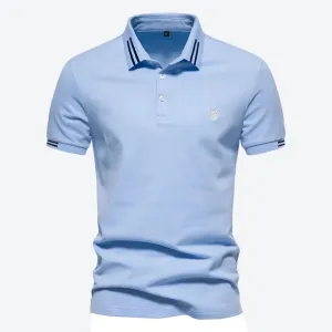 Classic Striped Collar Polo Shirts