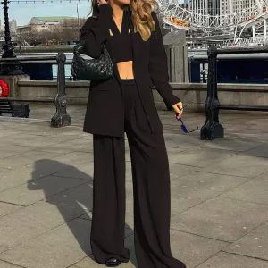 Classy Boss Babe Fancy Pantsuit | Co ord sets women | Womens pantsuit | Womens Blazer