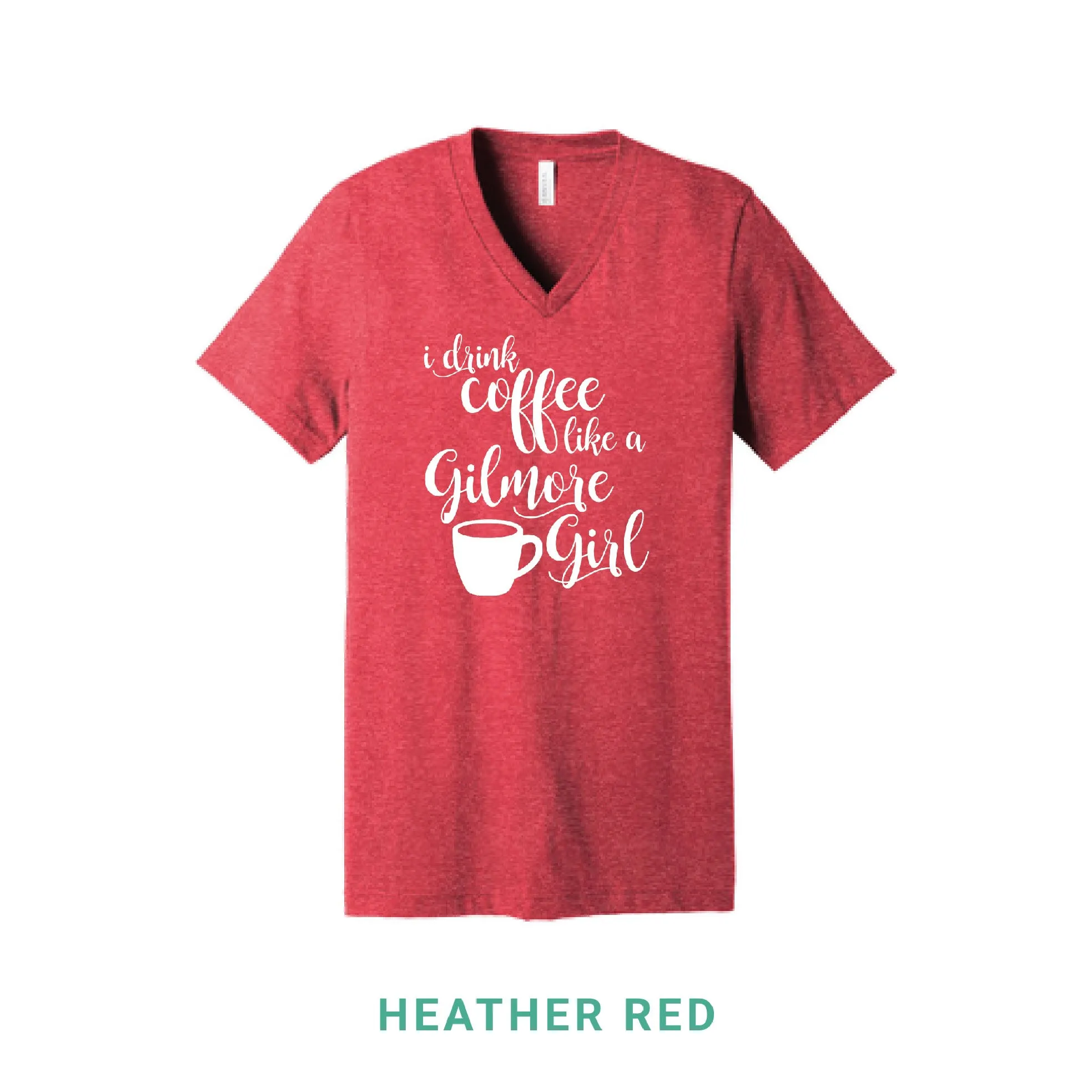 Coffee Like A Gilmore Girl V Neck T-Shirt