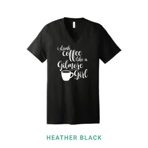 Coffee Like A Gilmore Girl V Neck T-Shirt