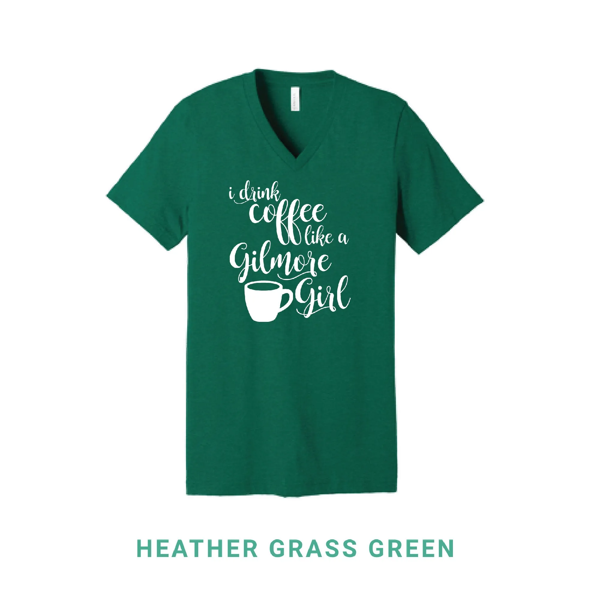 Coffee Like A Gilmore Girl V Neck T-Shirt