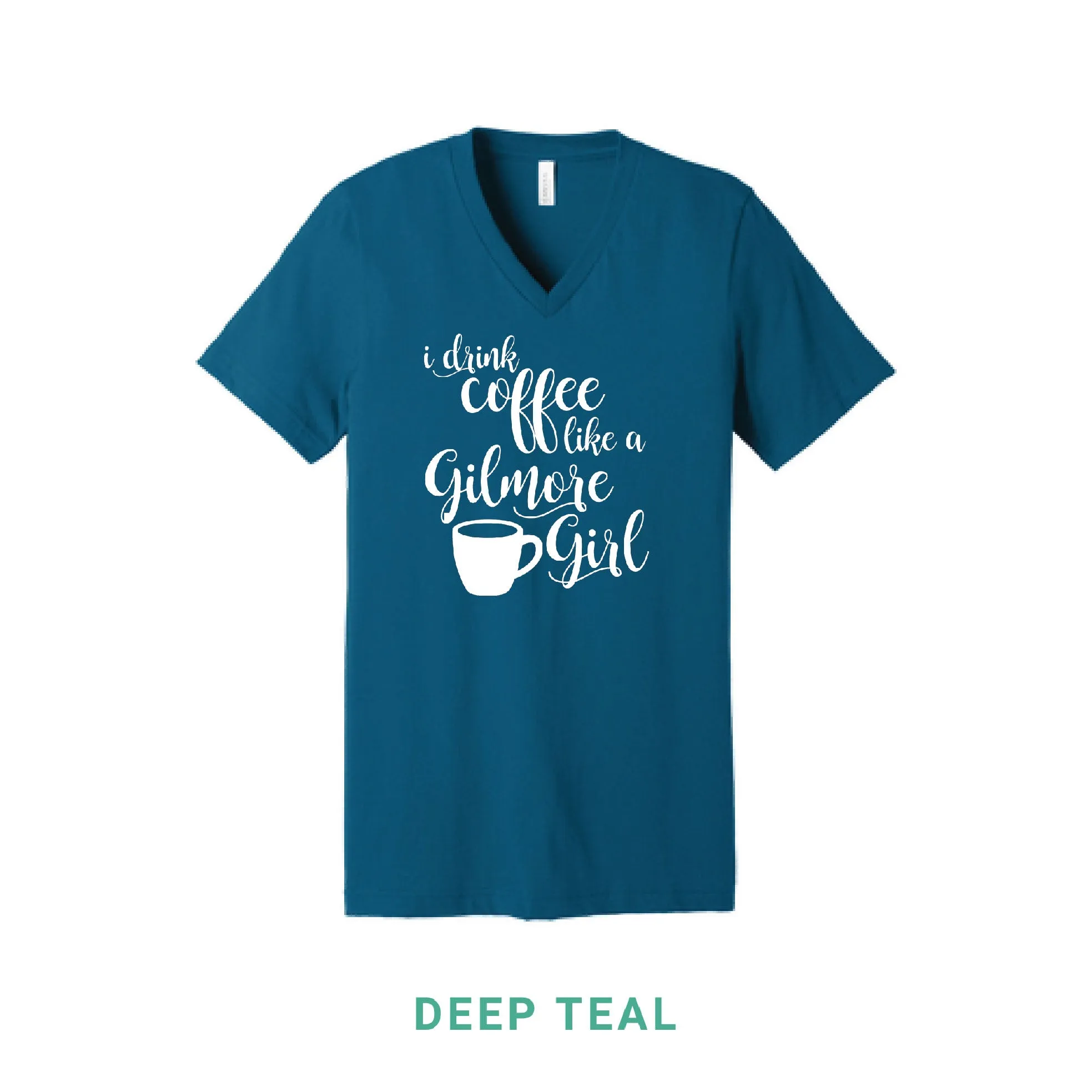 Coffee Like A Gilmore Girl V Neck T-Shirt