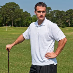 Collared Jersey Pique Polo - Left Chest Logo