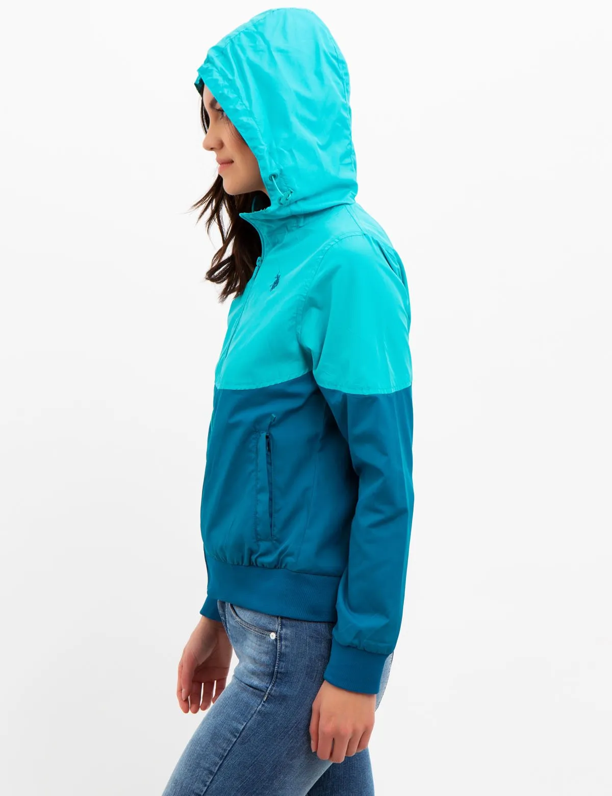 COLORBLOCK HOODED WINDBREAKER