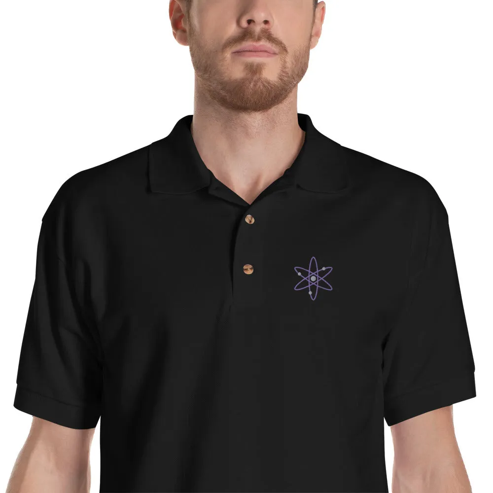 Cosmos Embroidered Polo Shirt