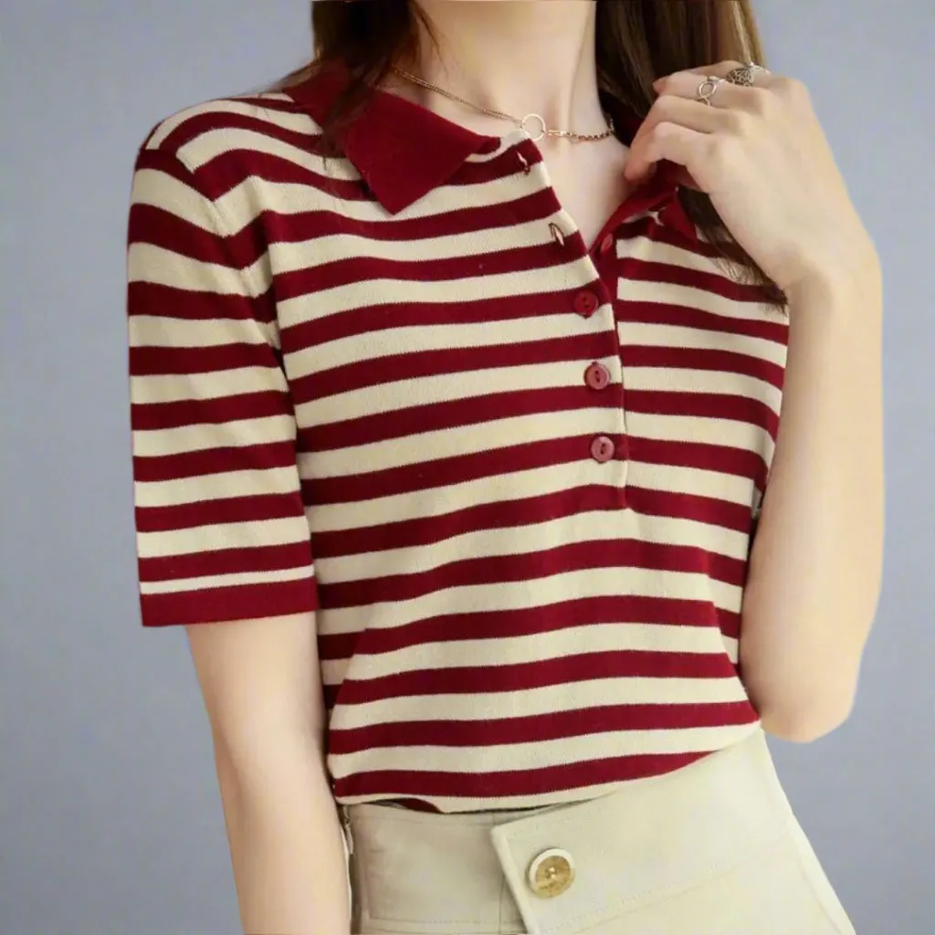 Cotton Striped Polo