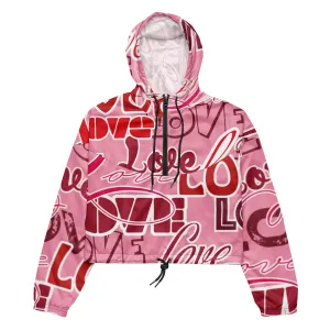 Custom Drip's Love Women’s cropped windbreaker