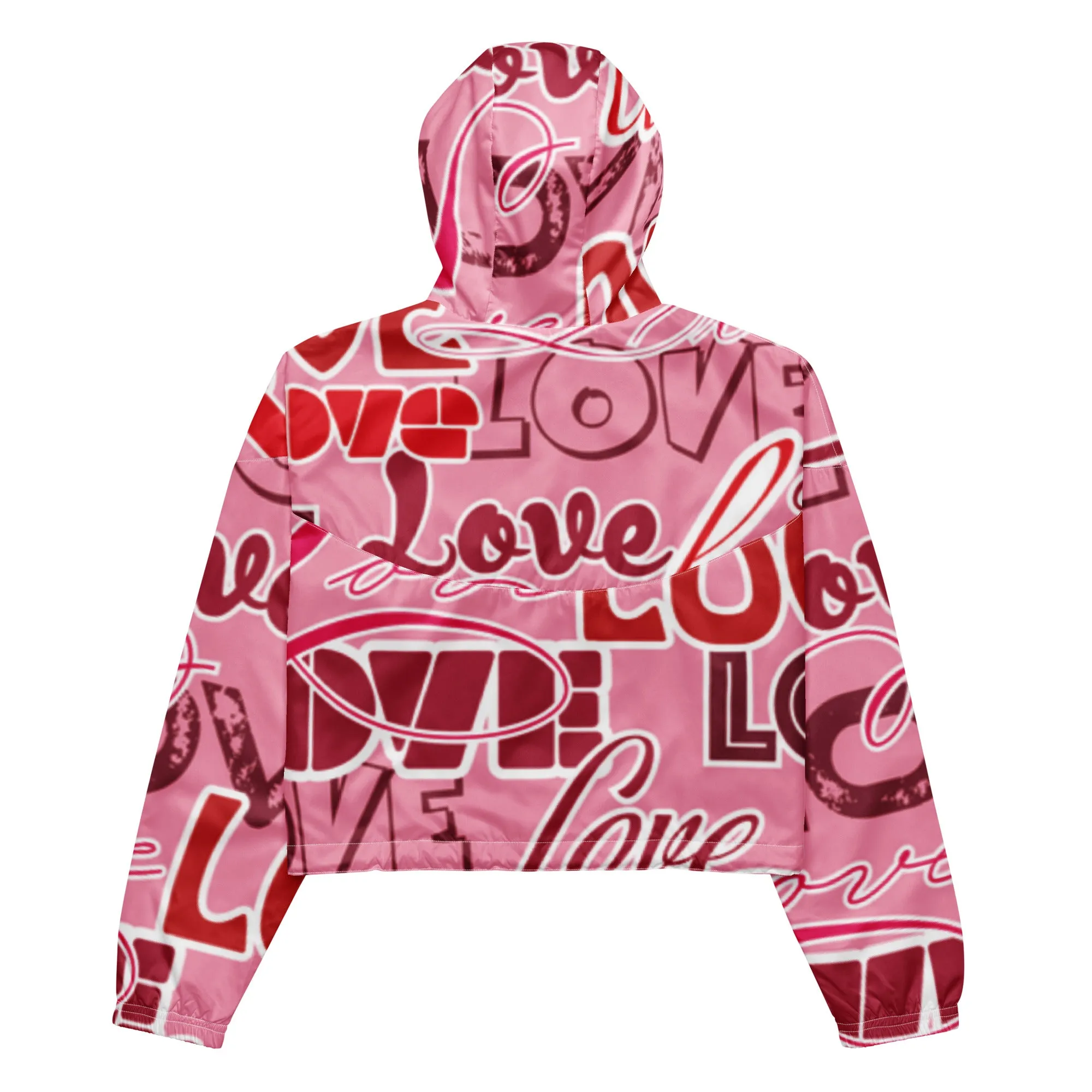 Custom Drip's Love Women’s cropped windbreaker