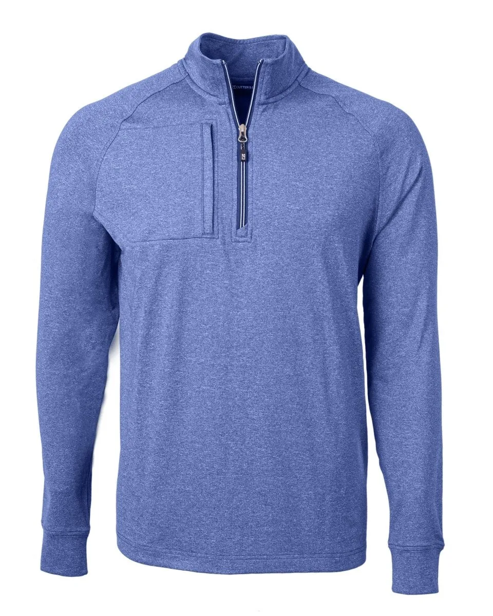 Cutter & Buck Men's Adapt Eco Knit Heather Quarter Zip Pullover