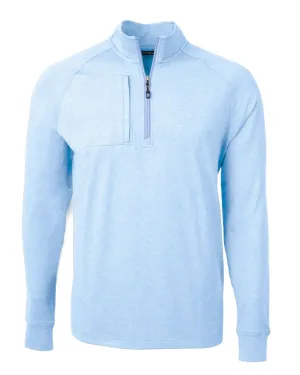 Cutter & Buck Men's Adapt Eco Knit Heather Quarter Zip Pullover