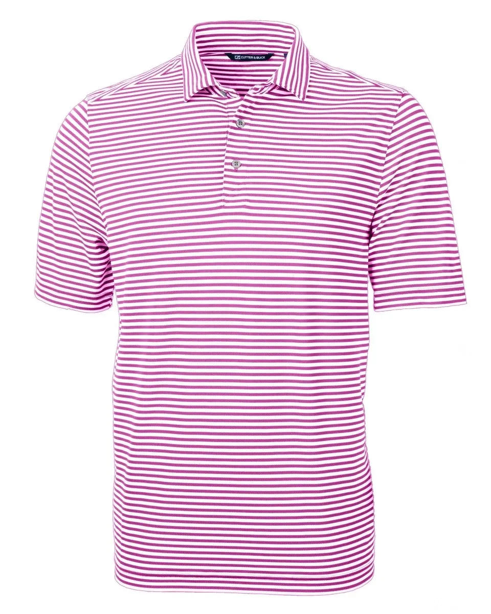 Cutter & Buck Men's Virtue Eco Pique Stripe Recycled Polo