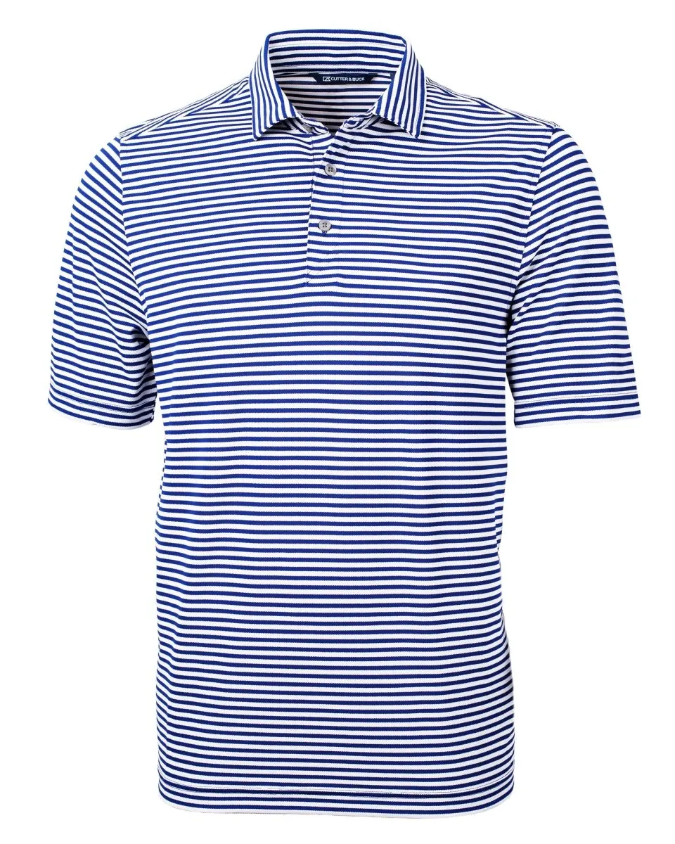 Cutter & Buck Men's Virtue Eco Pique Stripe Recycled Polo