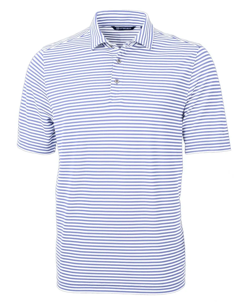 Cutter & Buck Men's Virtue Eco Pique Stripe Recycled Polo