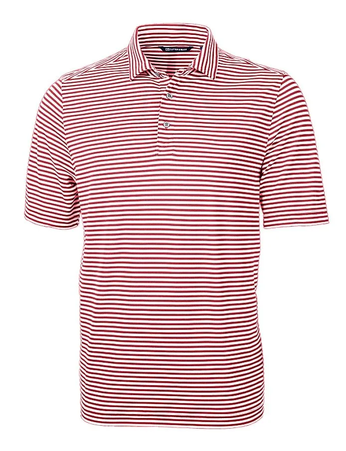 Cutter & Buck Men's Virtue Eco Pique Stripe Recycled Polo