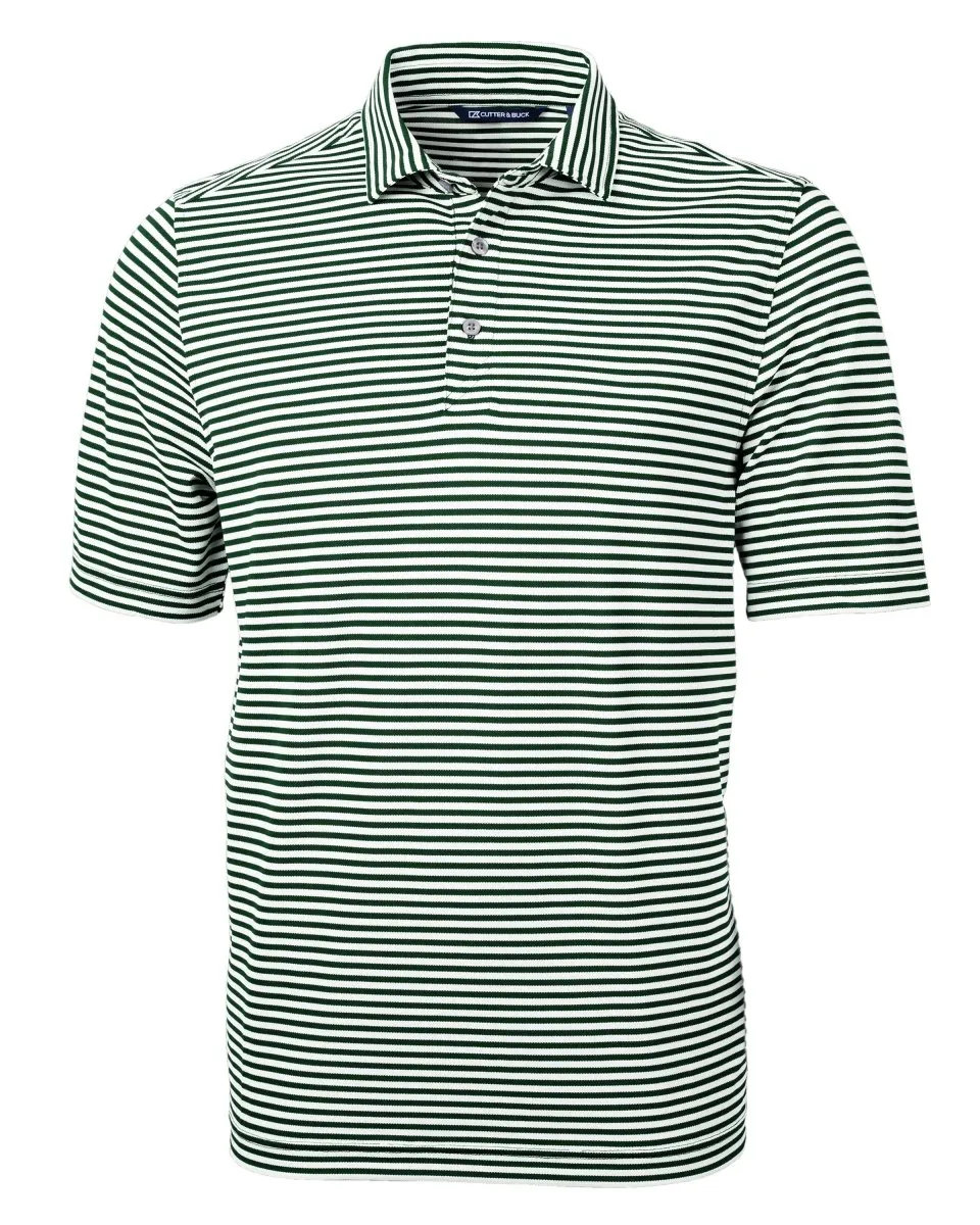 Cutter & Buck Men's Virtue Eco Pique Stripe Recycled Polo