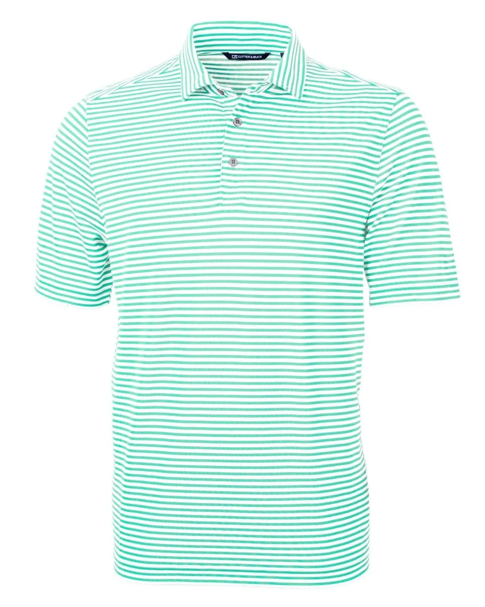 Cutter & Buck Men's Virtue Eco Pique Stripe Recycled Polo