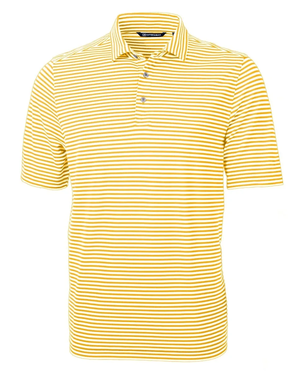 Cutter & Buck Men's Virtue Eco Pique Stripe Recycled Polo