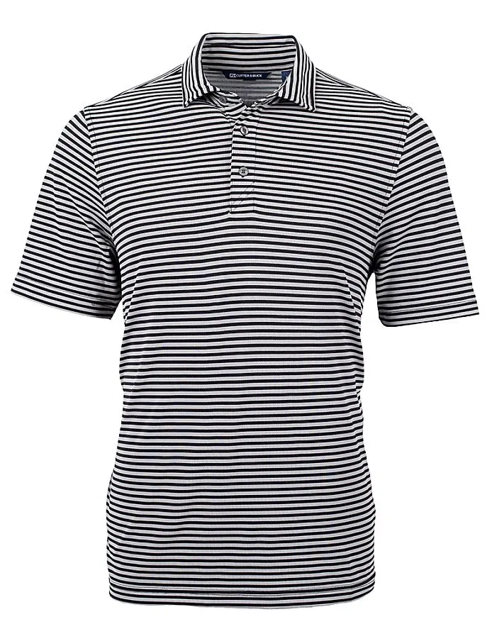 Cutter & Buck Men's Virtue Eco Pique Stripe Recycled Polo