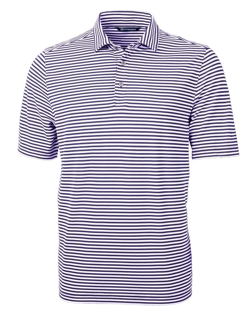 Cutter & Buck Men's Virtue Eco Pique Stripe Recycled Polo