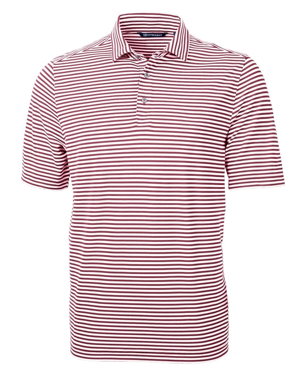 Cutter & Buck Men's Virtue Eco Pique Stripe Recycled Polo