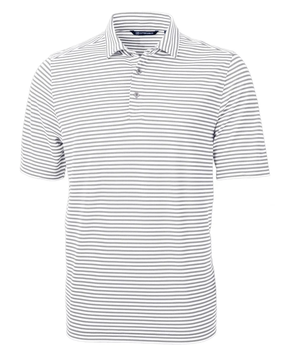 Cutter & Buck Men's Virtue Eco Pique Stripe Recycled Polo