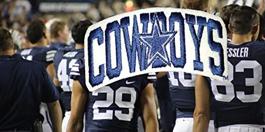 DALLAS COWBOYS Football Team with Star Logo 4.5" Embroidered Sew Iron Patch