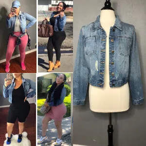 Denim Distressed Jacket