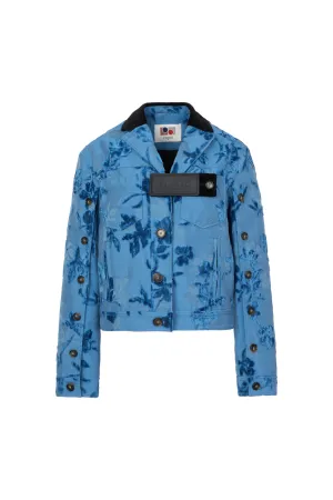 DENIM JACQUARD JACKET