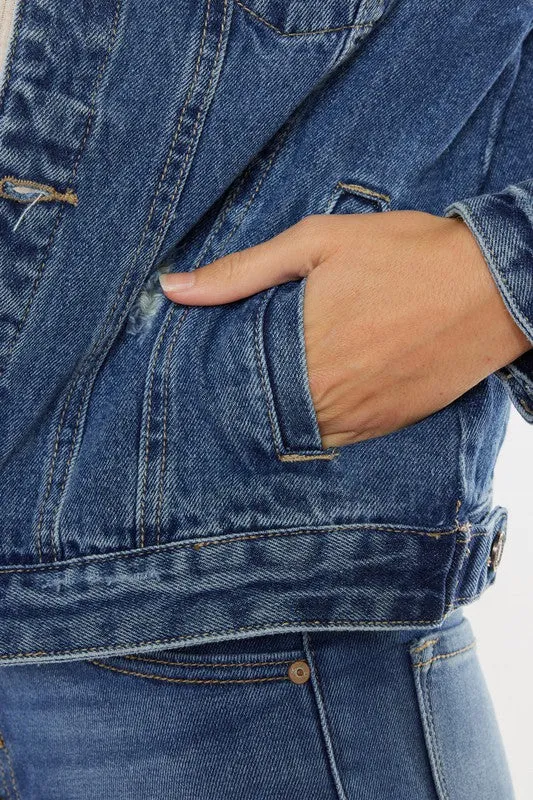 Distressed Denim Jacket