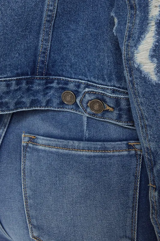 Distressed Denim Jacket
