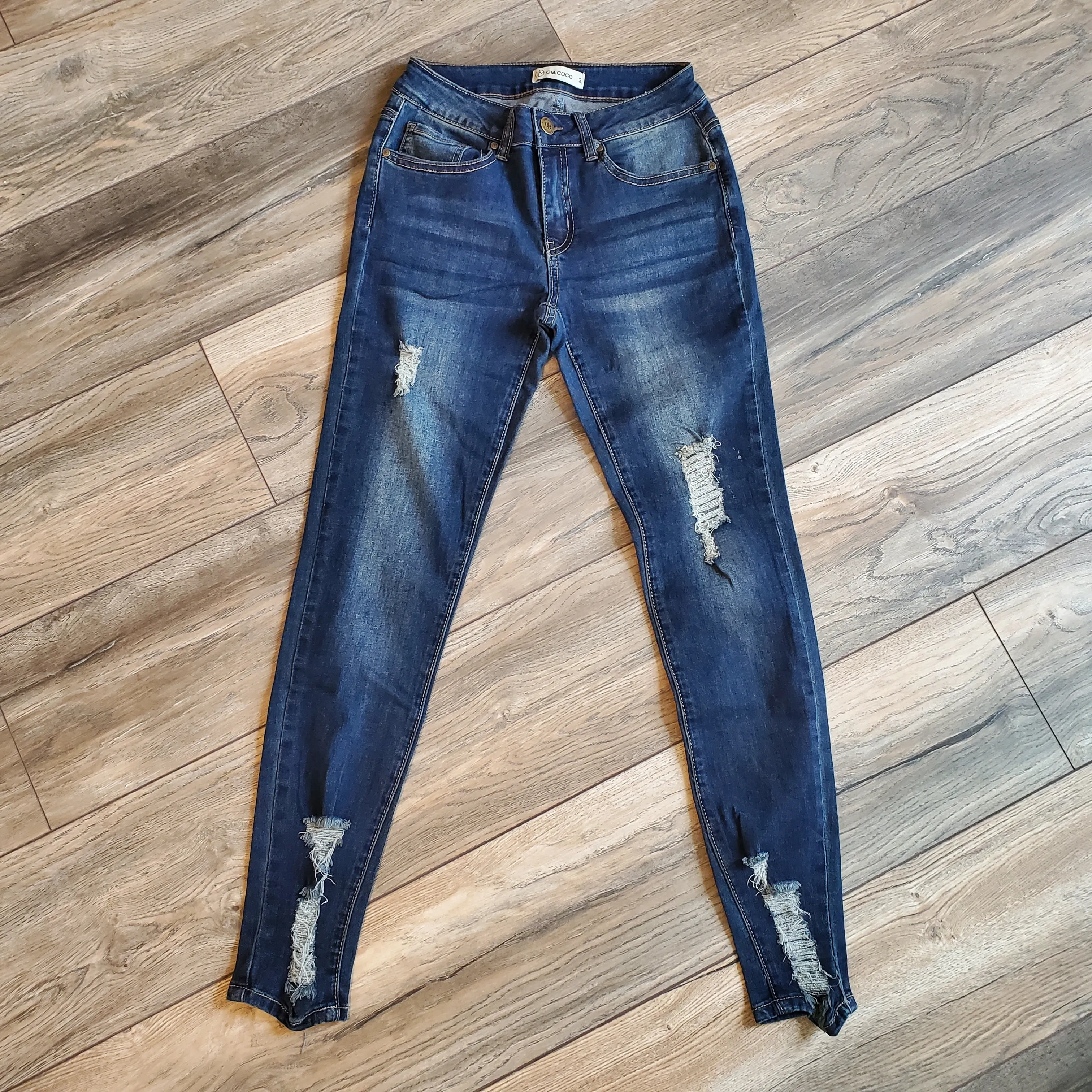 Distressed Denim Jeans