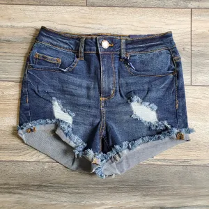 Distressed Jean Shorts