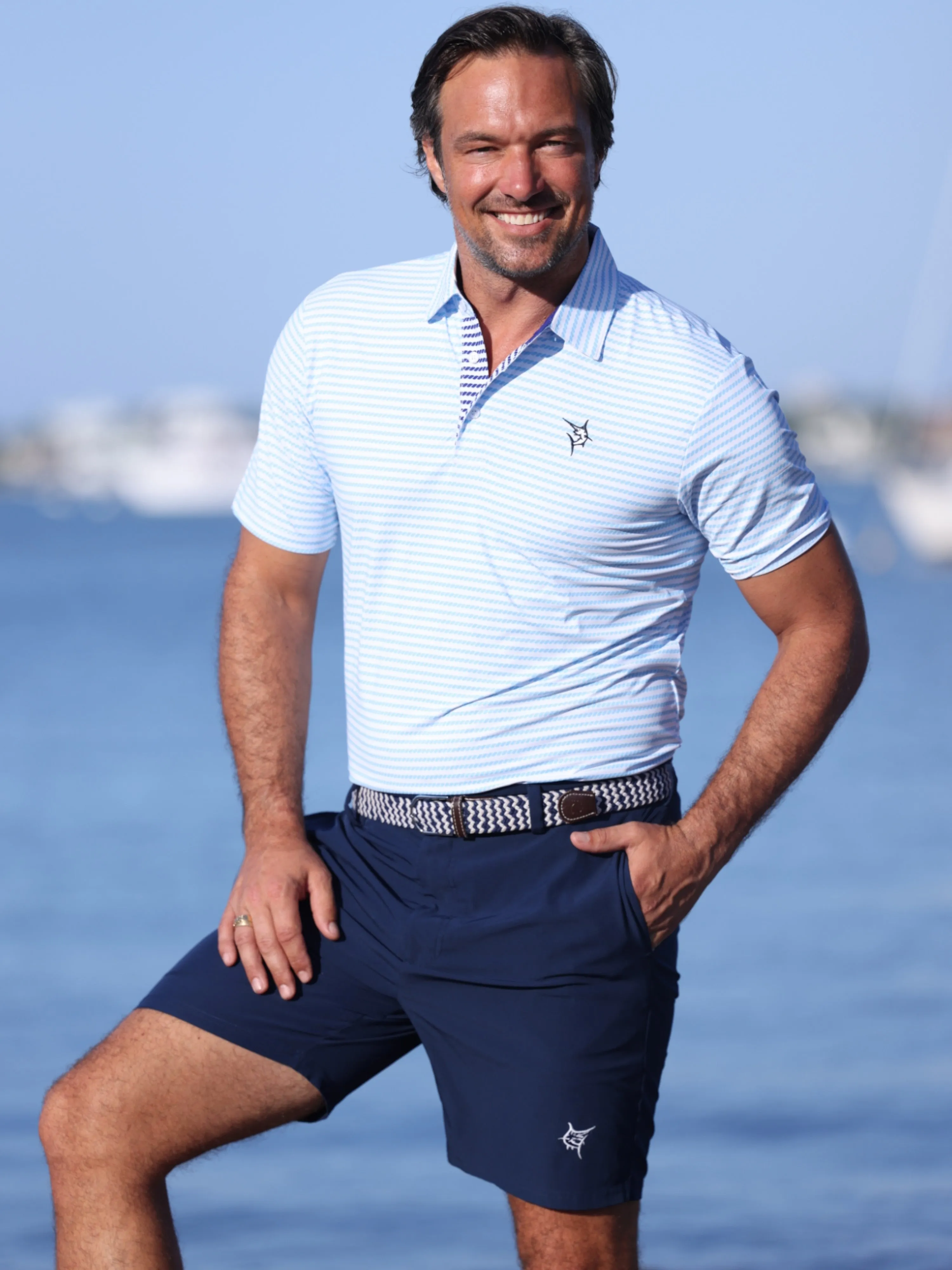 Dockline Striped Polo