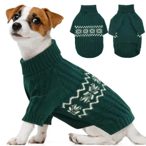 Dog Sweater Christmas Clothes, Pullover Puppy Knitwear Apparel