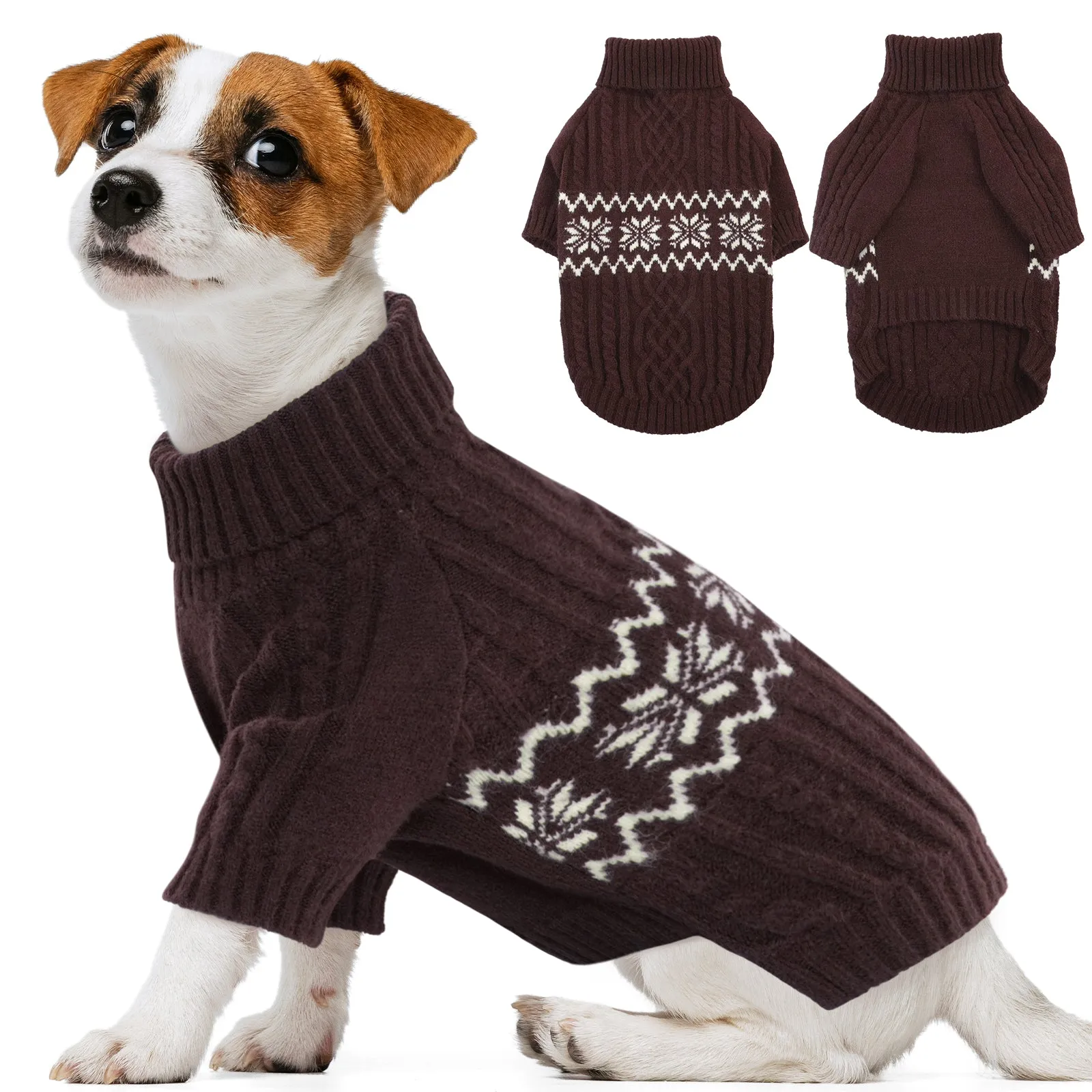 Dog Sweater Christmas Clothes, Pullover Puppy Knitwear Apparel