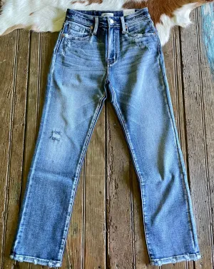 Eastland High Rise Ankle Straight Jeans