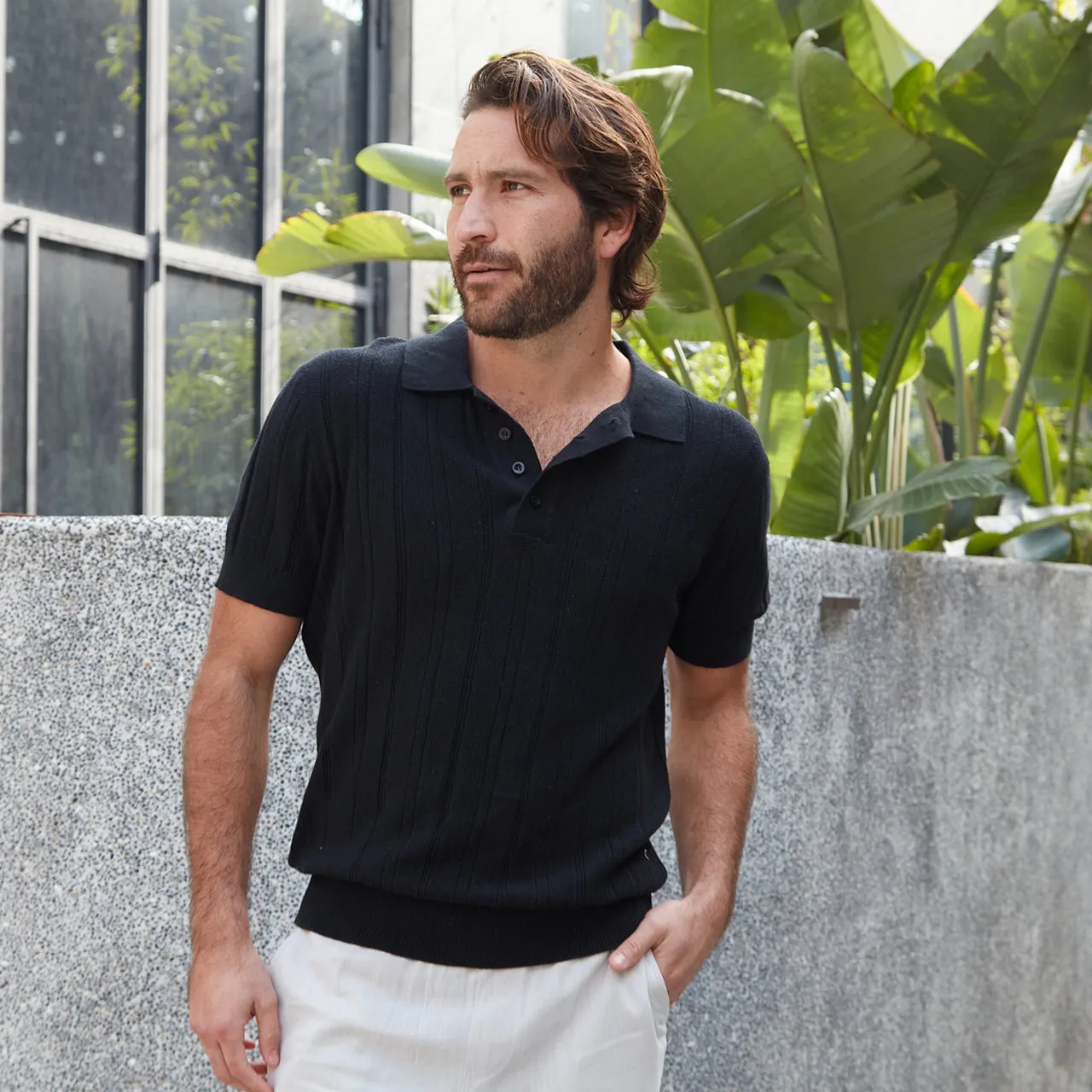 Edison Sweater Knit Polo