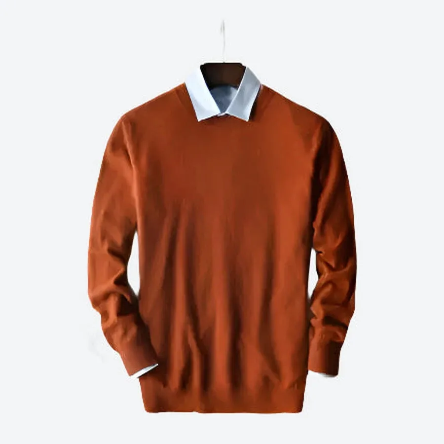 Elegant Crew Neck Wool Sweaters
