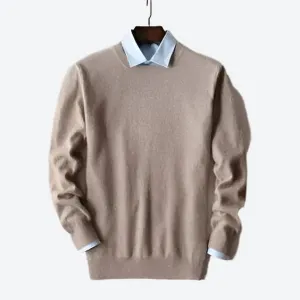 Elegant Crew Neck Wool Sweaters