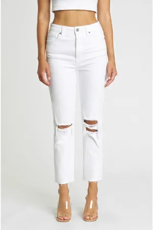Eunina Ally White Picket Fence Jean