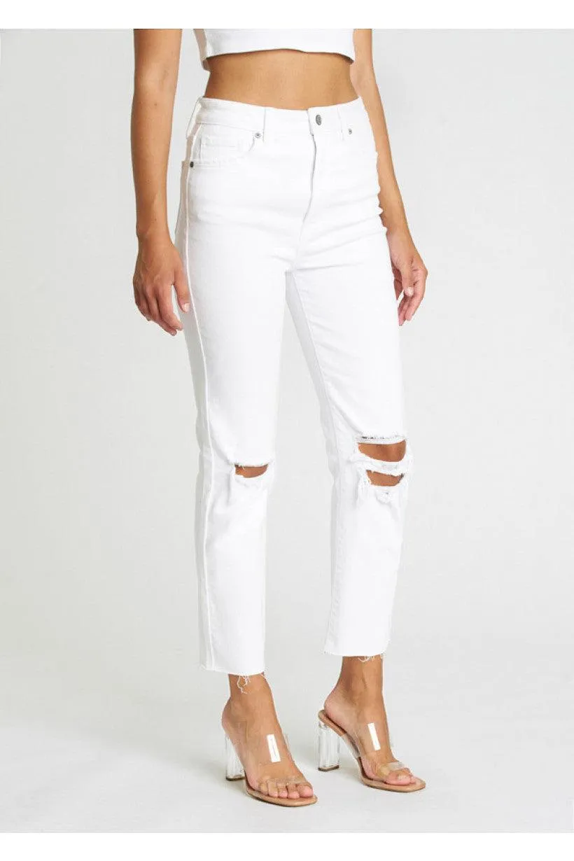 Eunina Ally White Picket Fence Jean