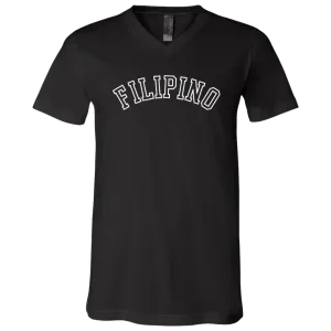 Filipino CB Unisex Jersey V-Neck T-Shirt