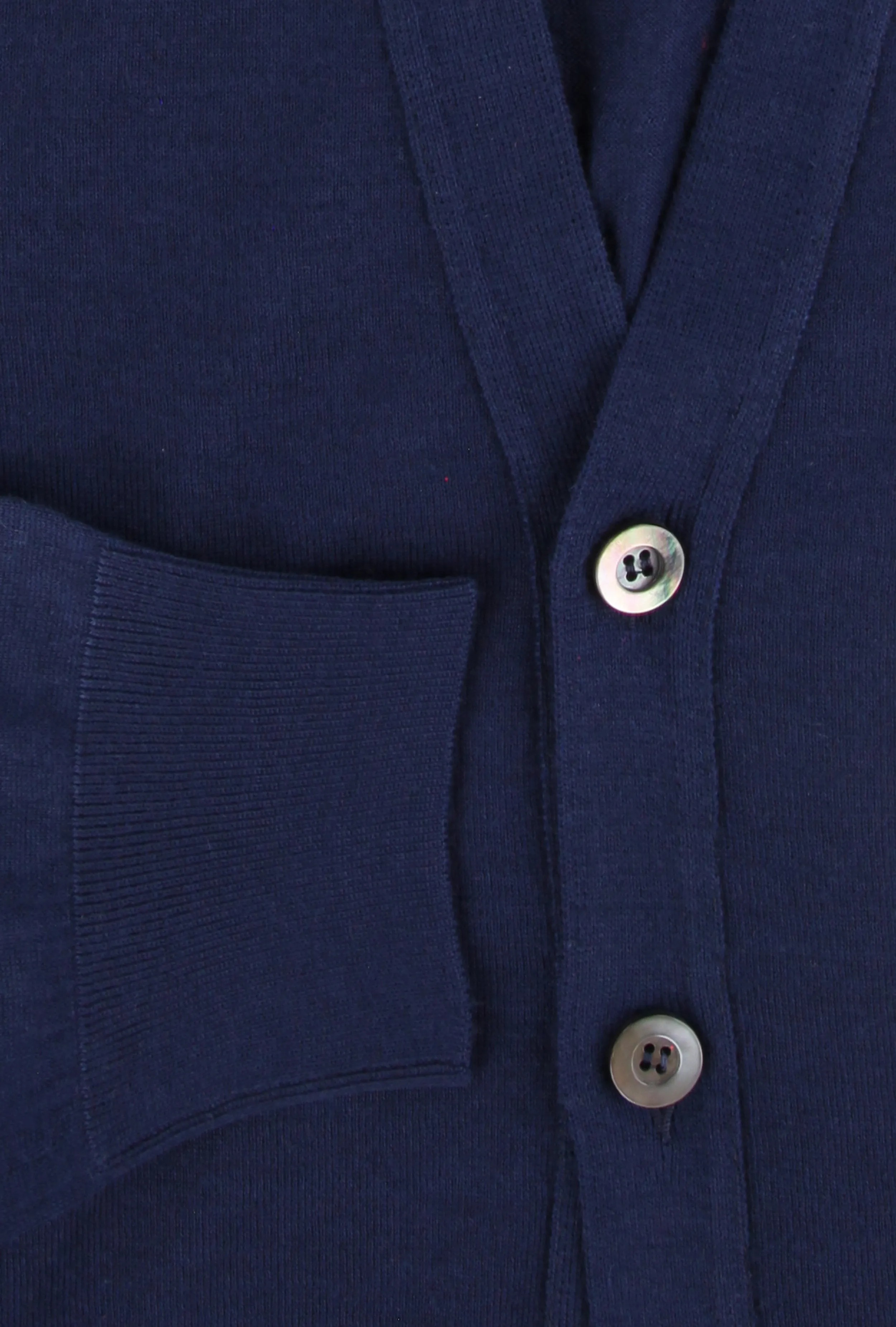 Fiori Di Lusso Blue V-Neck Cardigan