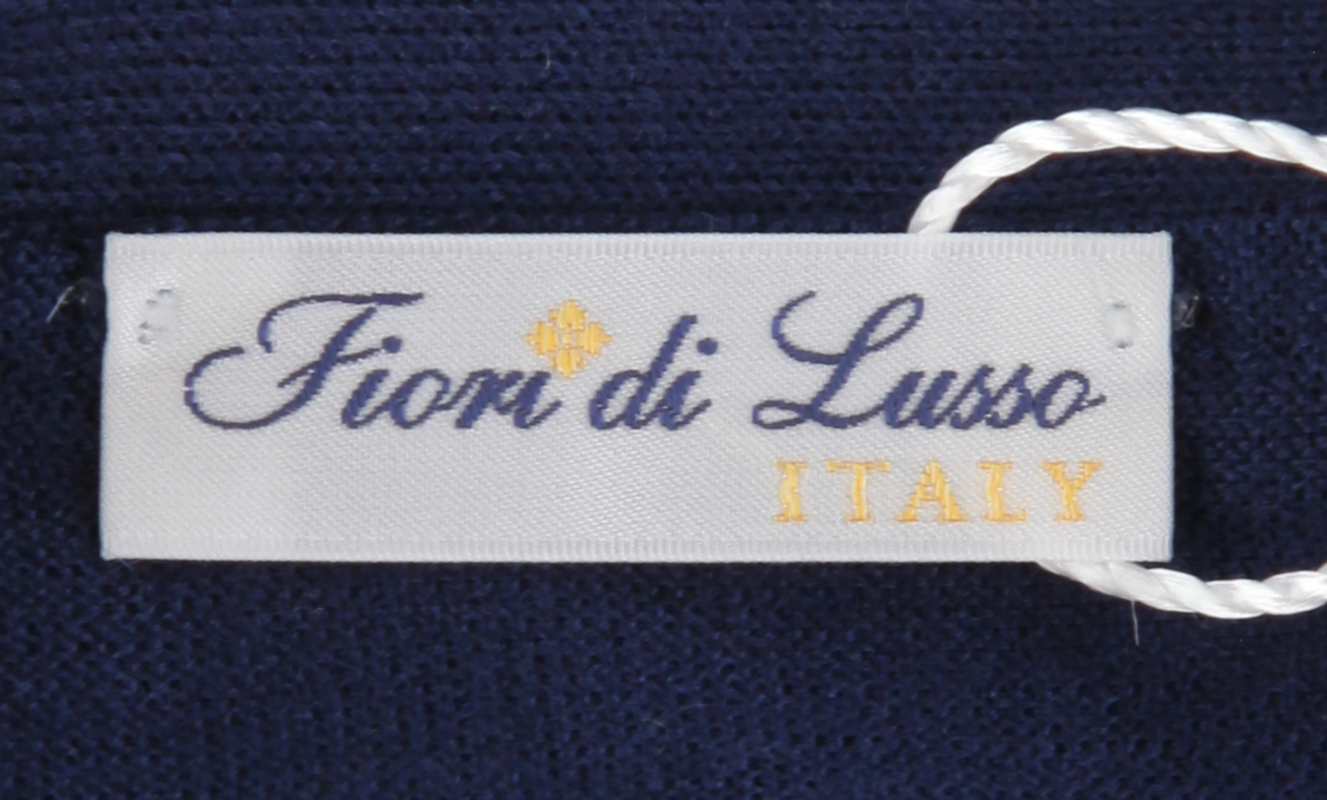 Fiori Di Lusso Blue V-Neck Cardigan