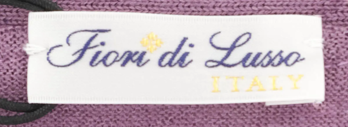 Fiori Di Lusso Purple V-Neck Cardigan