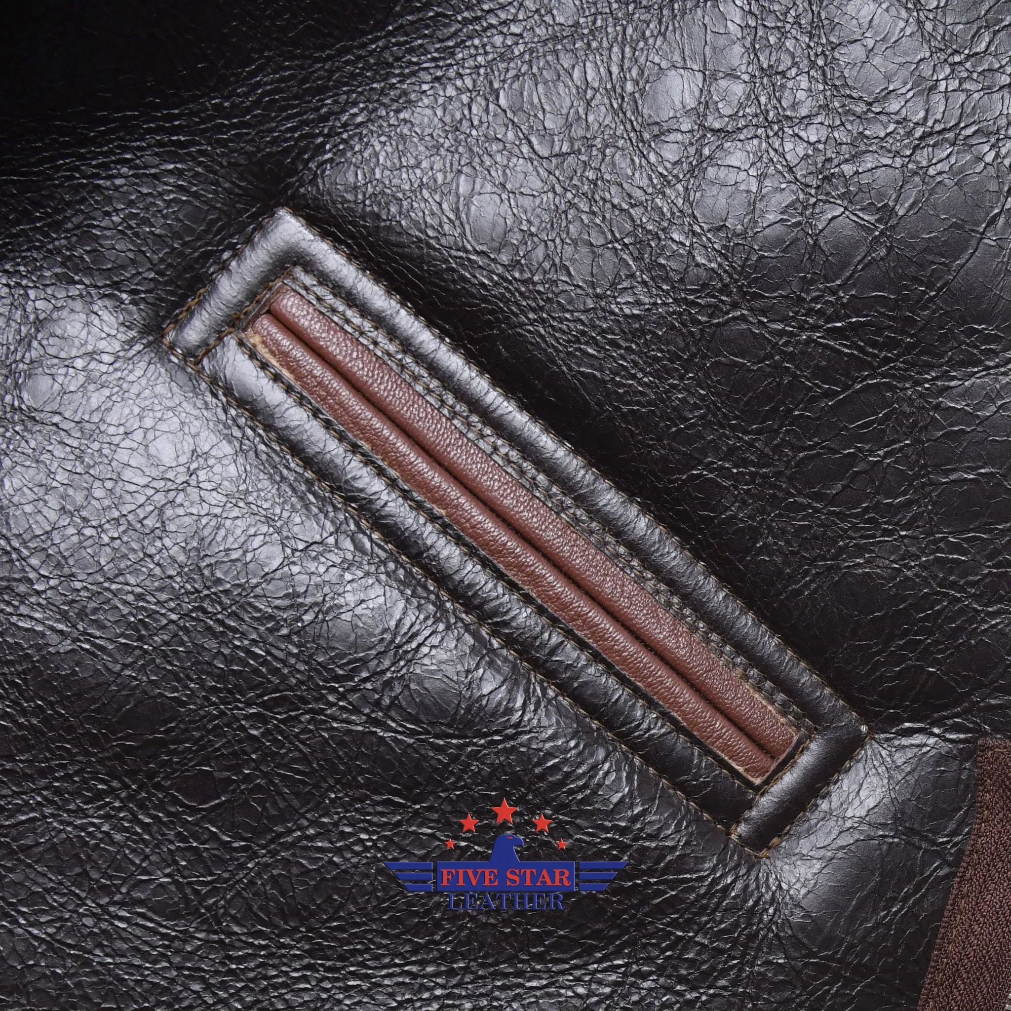 FiveStar Leather Repro USAAF Type B-6 DWG. NO. 39H 4825 A.C.CONTRACT NO. 42-5110-P