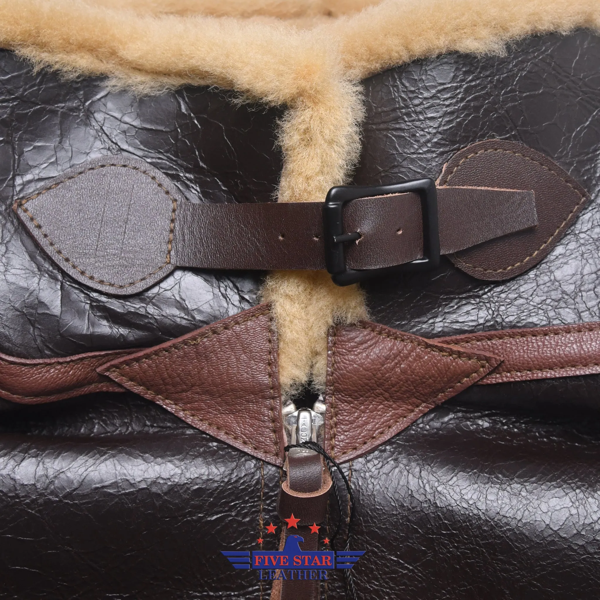 FiveStar Leather Repro USAAF Type B-6 DWG. NO. 39H 4825 A.C.CONTRACT NO. 42-5110-P