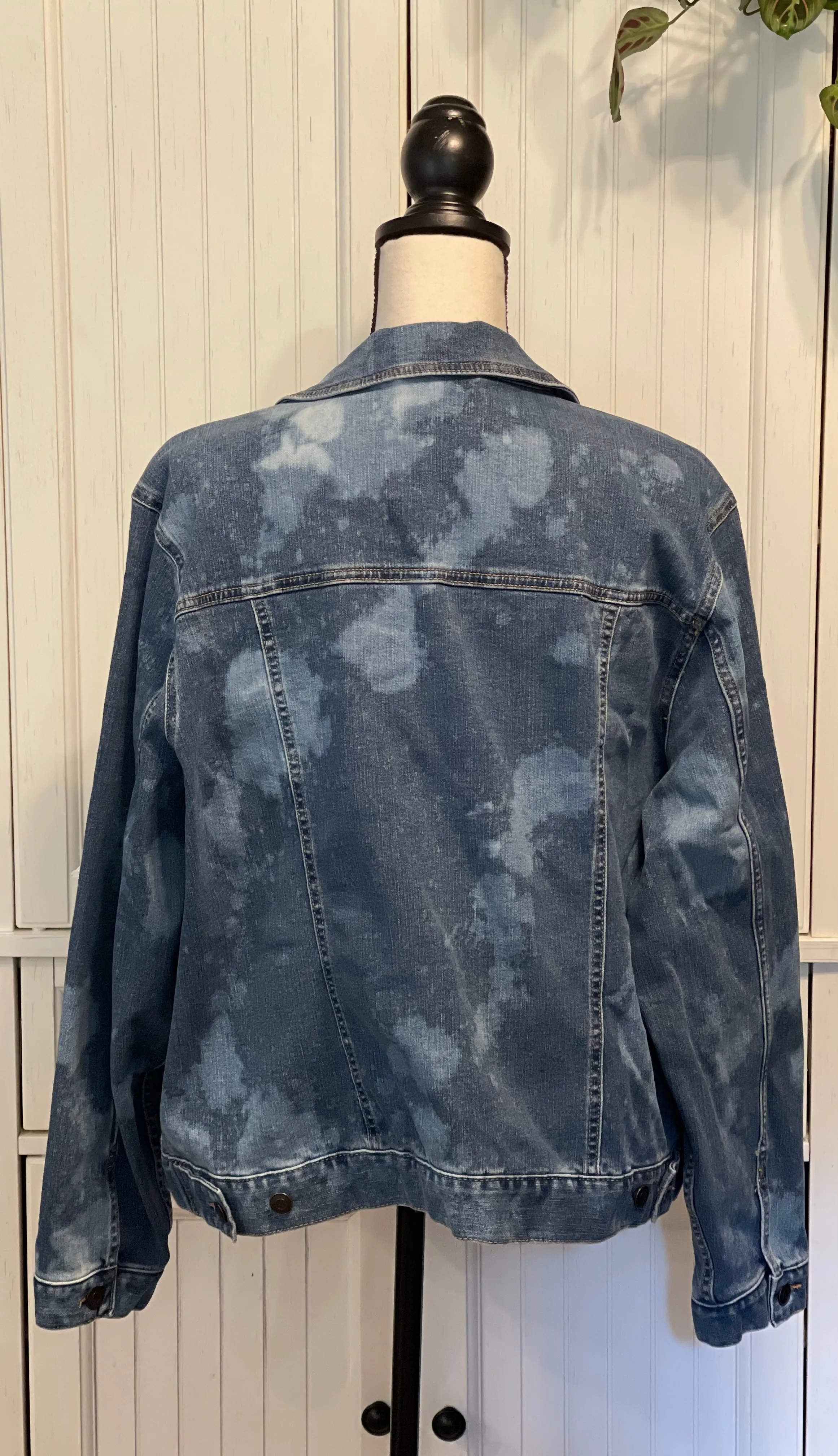 Flo Distressed Denim Jacket ~ Women’s Size 3XL (22)