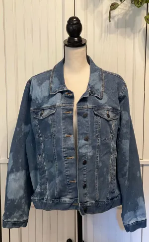 Flo Distressed Denim Jacket ~ Women’s Size 3XL (22)